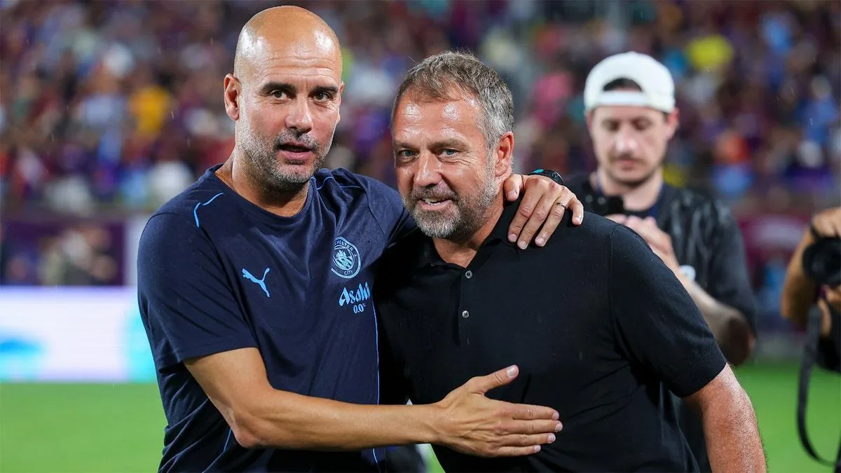 Pep Guardiola Heaps Louange sur le manager de Barcelone Hansi Flick
