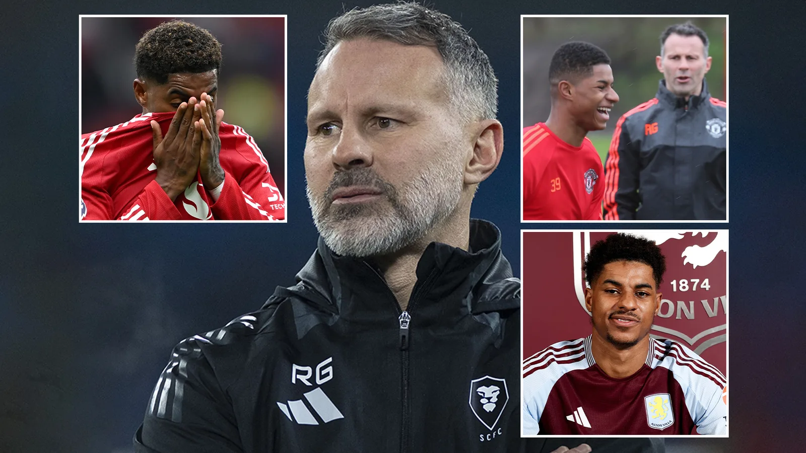 Ryan Giggs dit que Rashford ‘a le poids du monde sur ses épaules »et veut voir l’homme utd` `souriant à nouveau’ ‘
