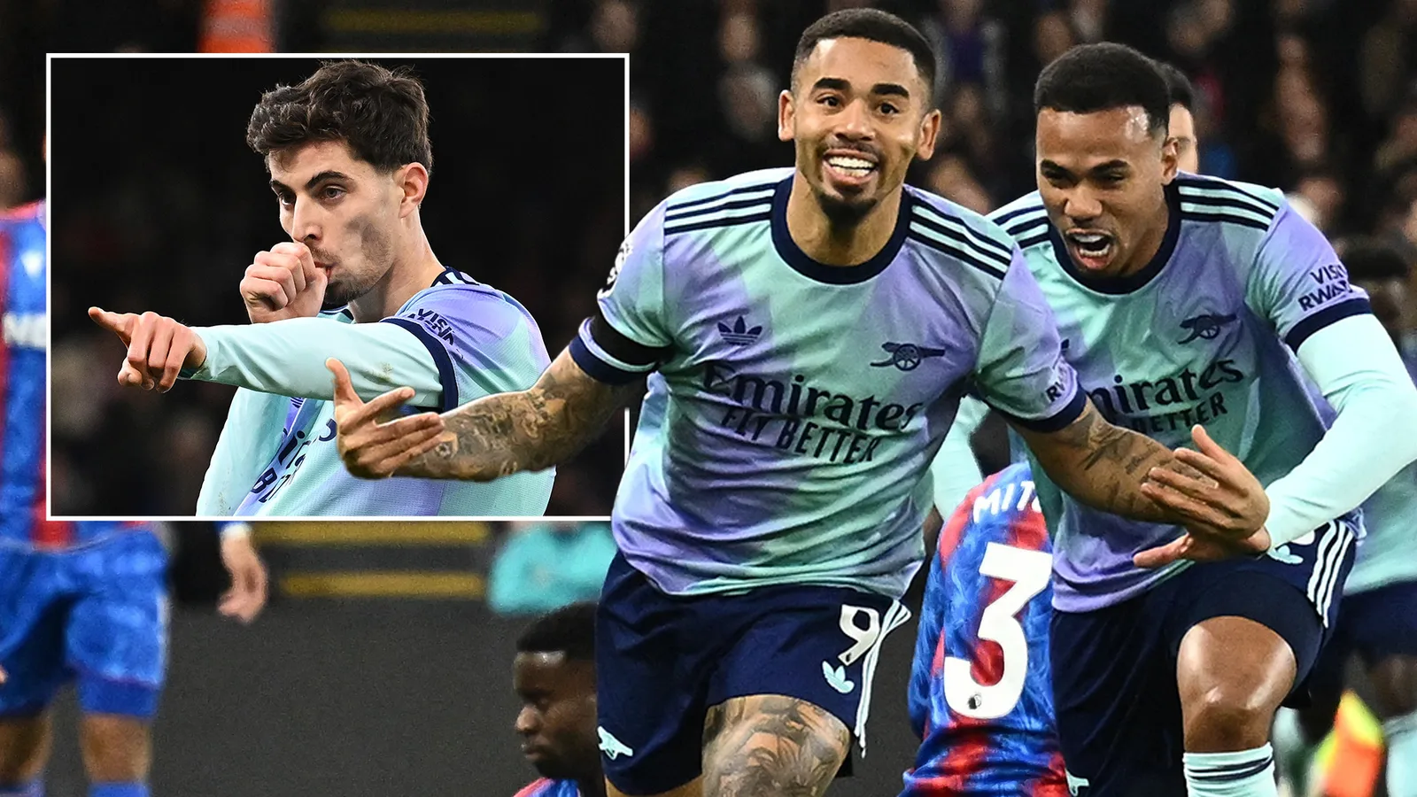 Palace 1 Arsenal 5 : Jesus marque cinq buts en deux matchs alors que les Eagles ont les ailes coupées par les Gunners en quête de titre