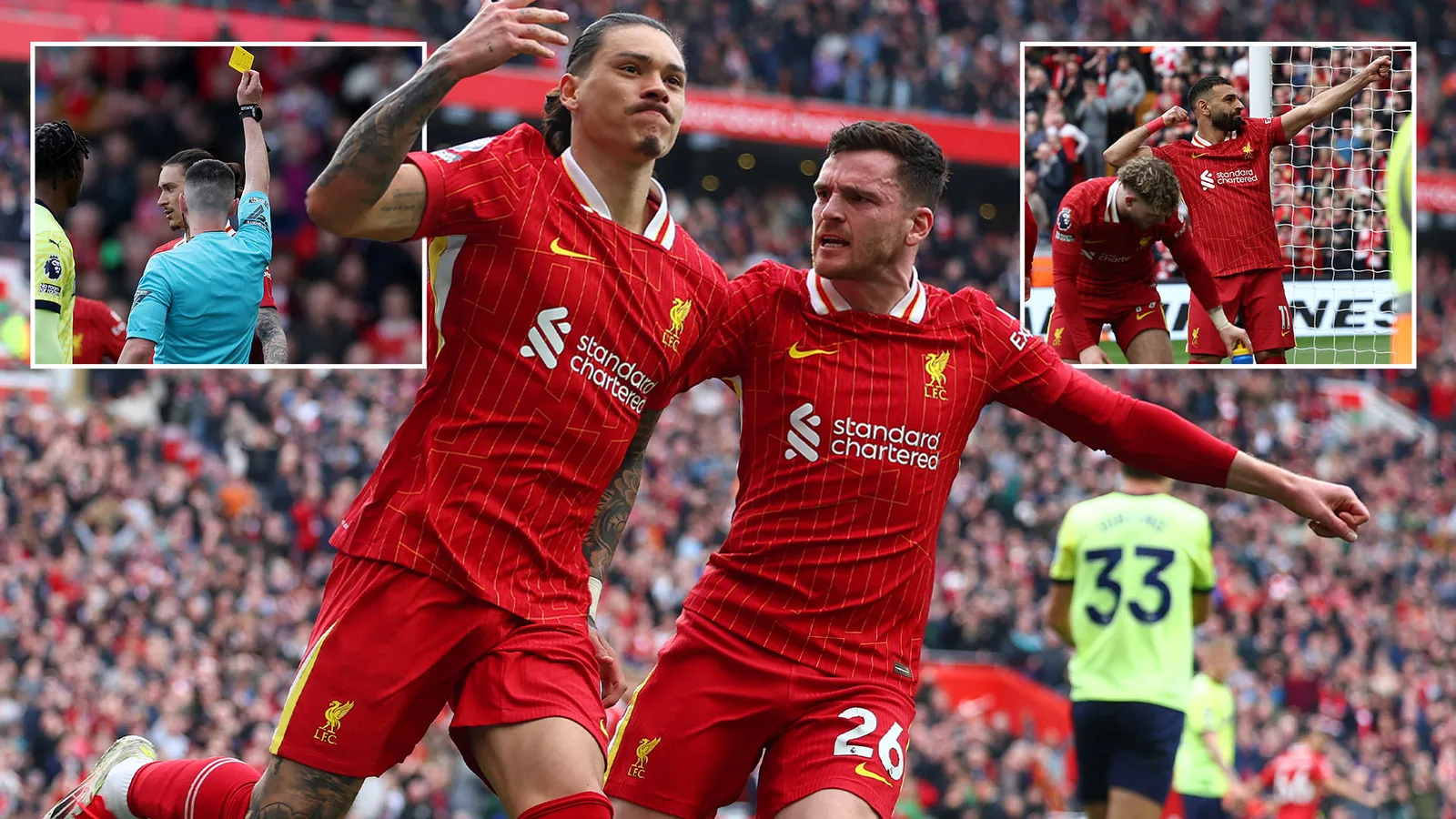 Liverpool 3 Southampton 1: Darwin Nunez Sparks Reds revient après avoir évité de justesse le carton rouge en première mi-temps