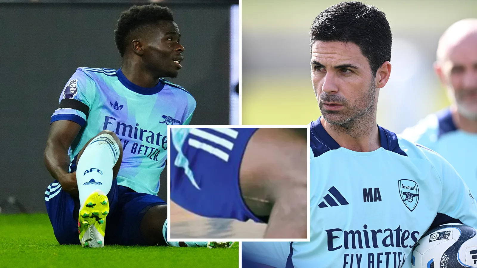 Bukayo Saka devrait manquer huit semaines dans un autre coup de blessure dévastateur pour Arsenal alors que le titre mince espère le fondu