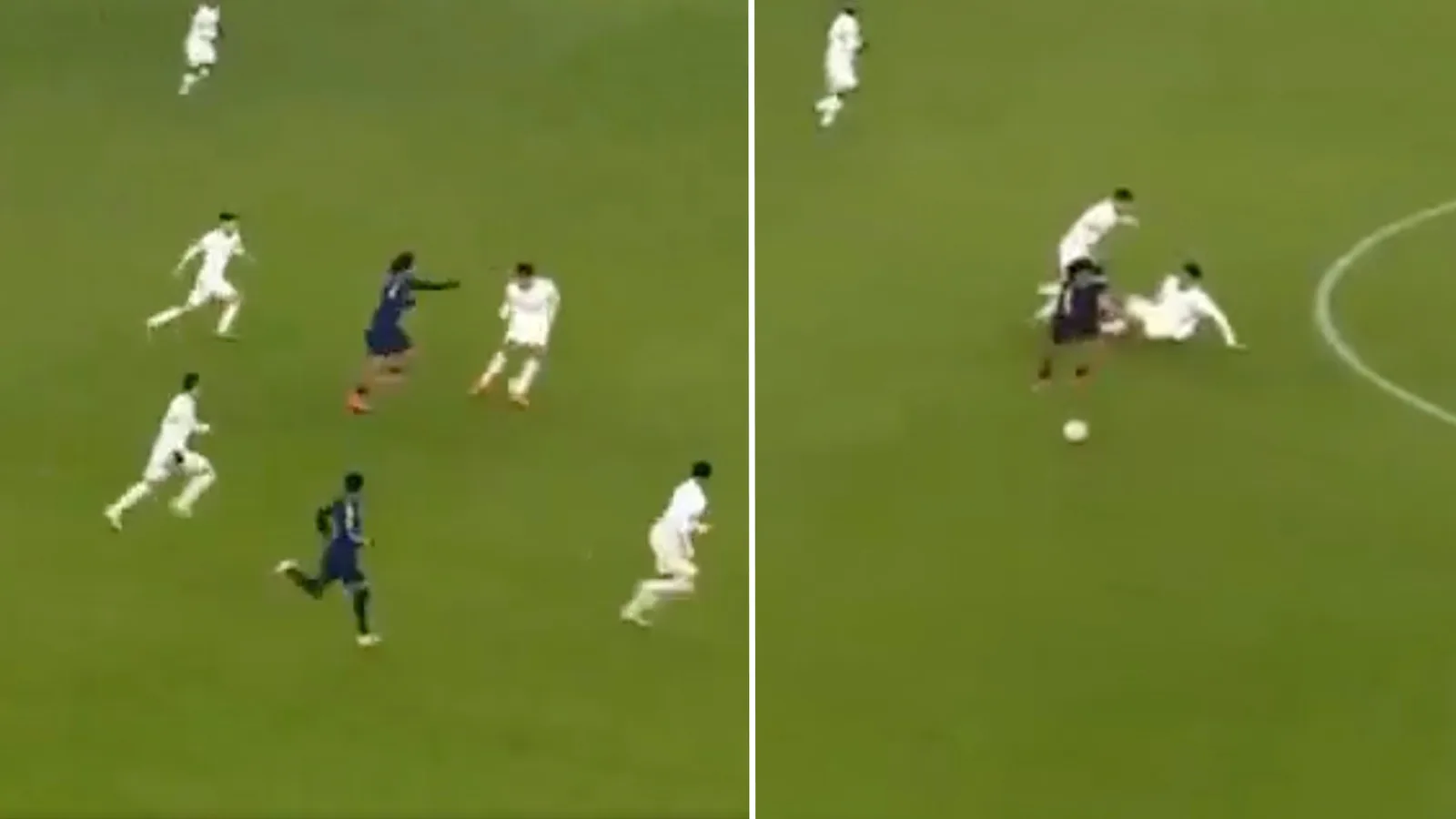 « Il a renvoyé Saliba à St Etienne », déclarent les fans alors que Joshua Zirkzee écrase le défenseur d’Arsenal DEUX FOIS avant de tomber.