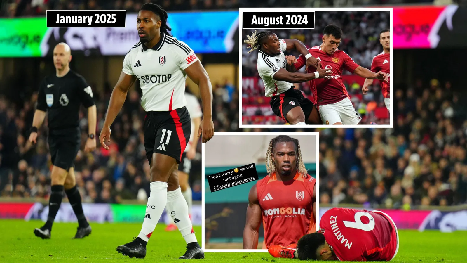 Dans la querelle houleuse entre Lisandro Martinez et Adama Traoré alors que la star de Fulham continue de se disputer après sa défaite contre Man Utd