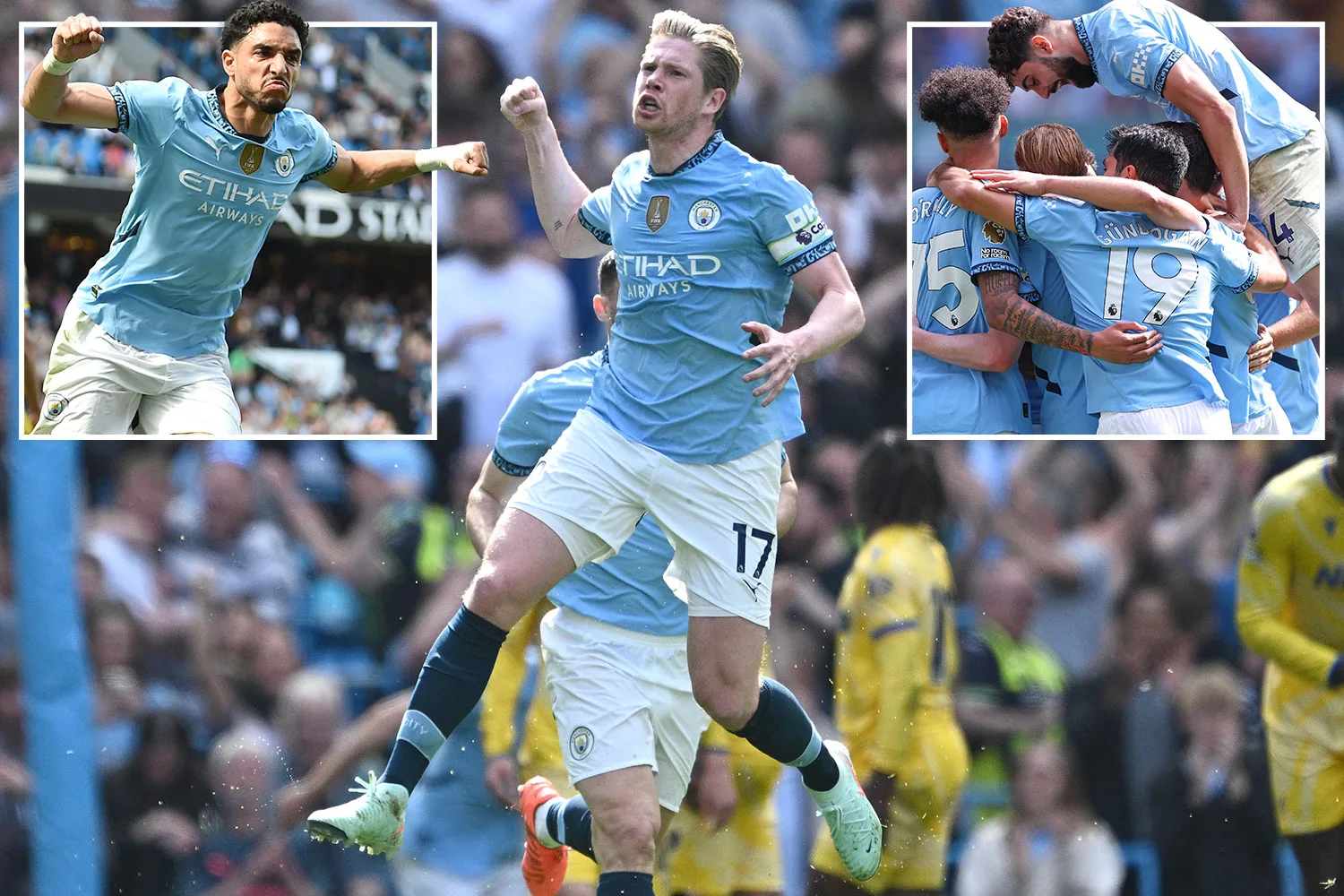 Man City 5 Crystal Palace 2: Kevin de Bruyne mène un retour dramatique dans un thriller de sept buts après avoir annoncé la sortie