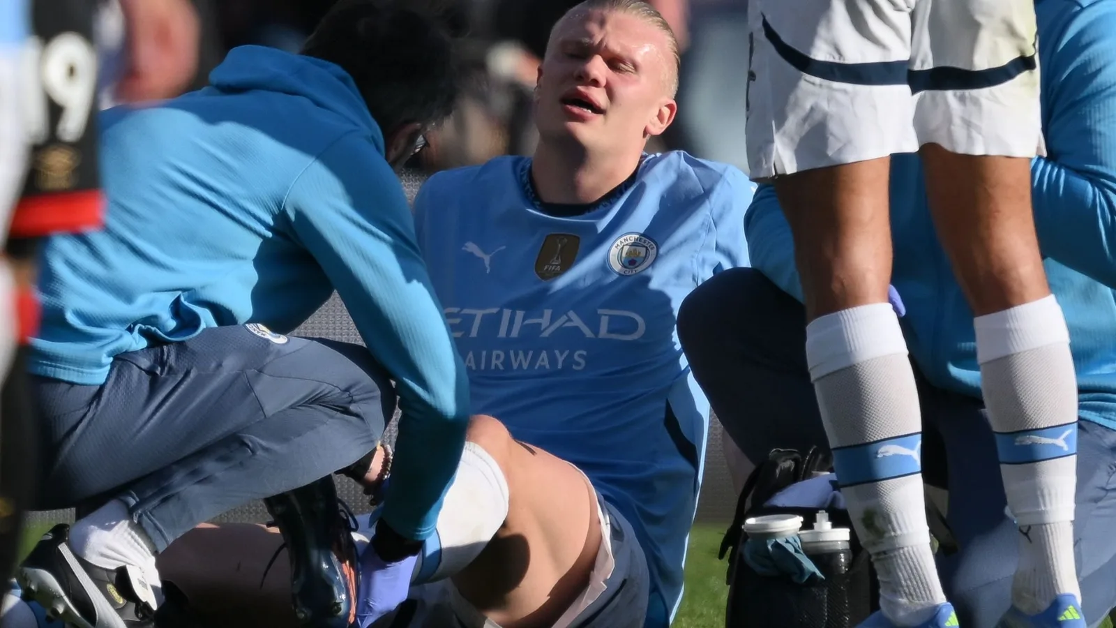 Homme City Release Inquiétude La mise à jour des blessures d’Erling Haaland et l’attaquant indiqueront la majeure partie de la saison avec un problème de cheville