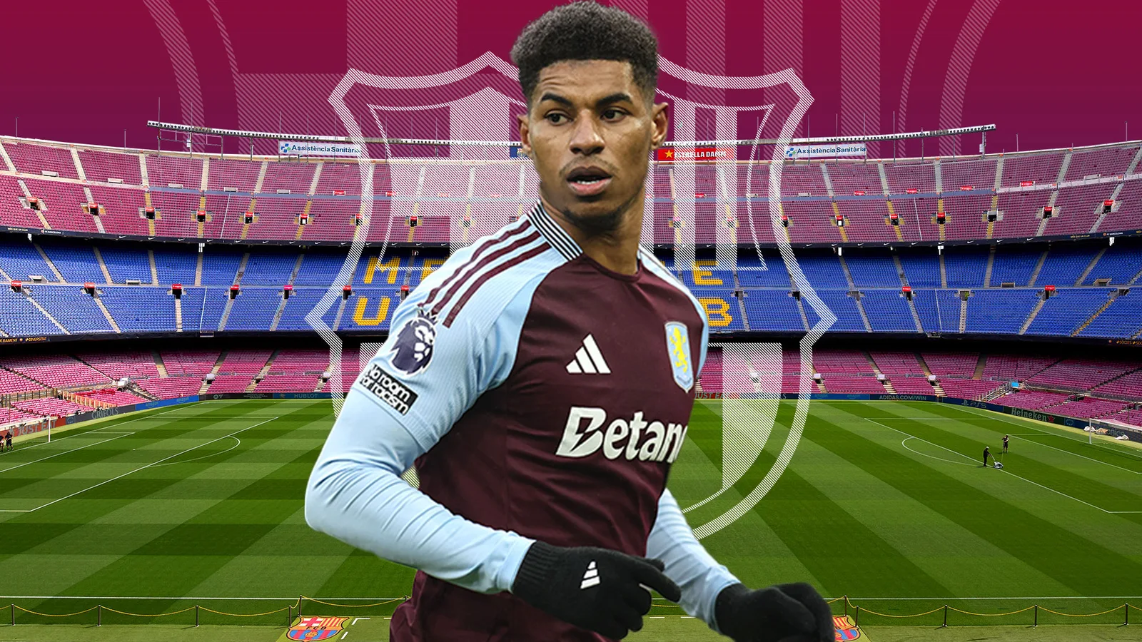 Marcus Rashford espère toujours sceller le transfert de Barcelone l’été prochain malgré la villa Aston Villa ayant une option d’accord permanent