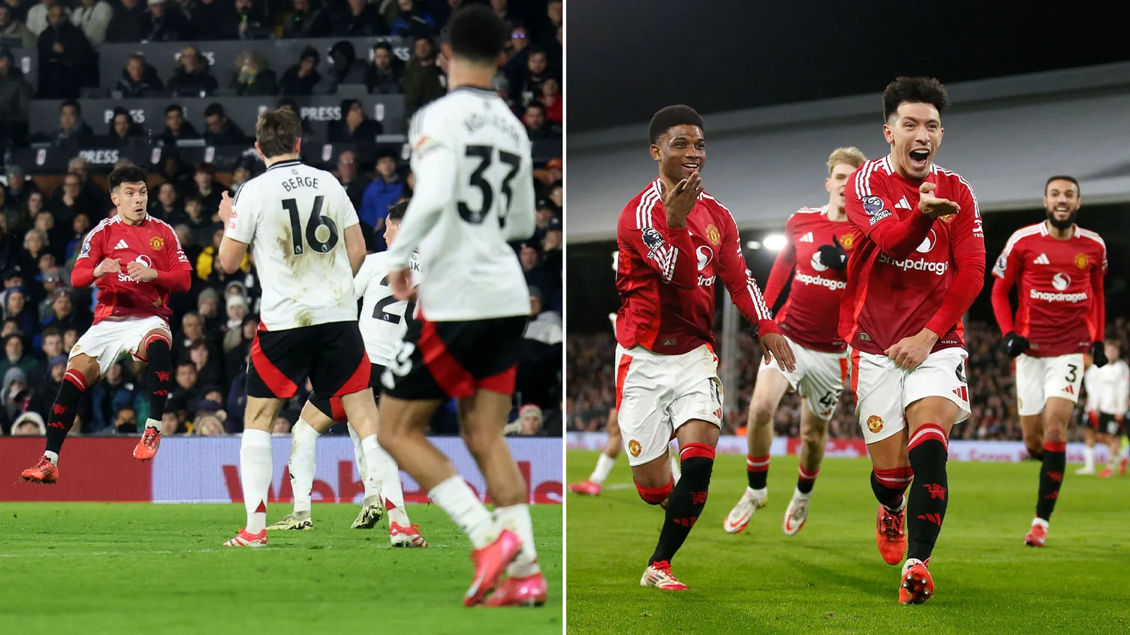 Fulham 0 Man Utd 1: La grève déviée de Martinez renvoie les trois points à Manchester en énorme augmentation pour Amorim
