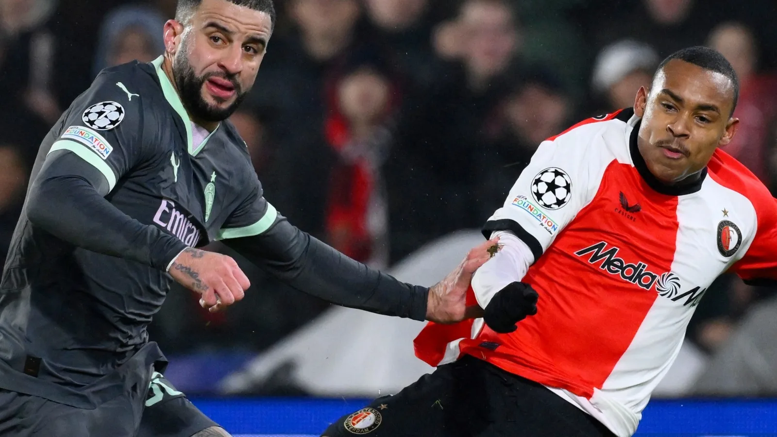 Igor Paixao de Feyenoord à la course de transfert du centre de la Premier League après avoir dirigé Kyle Walker en la Ligue des champions