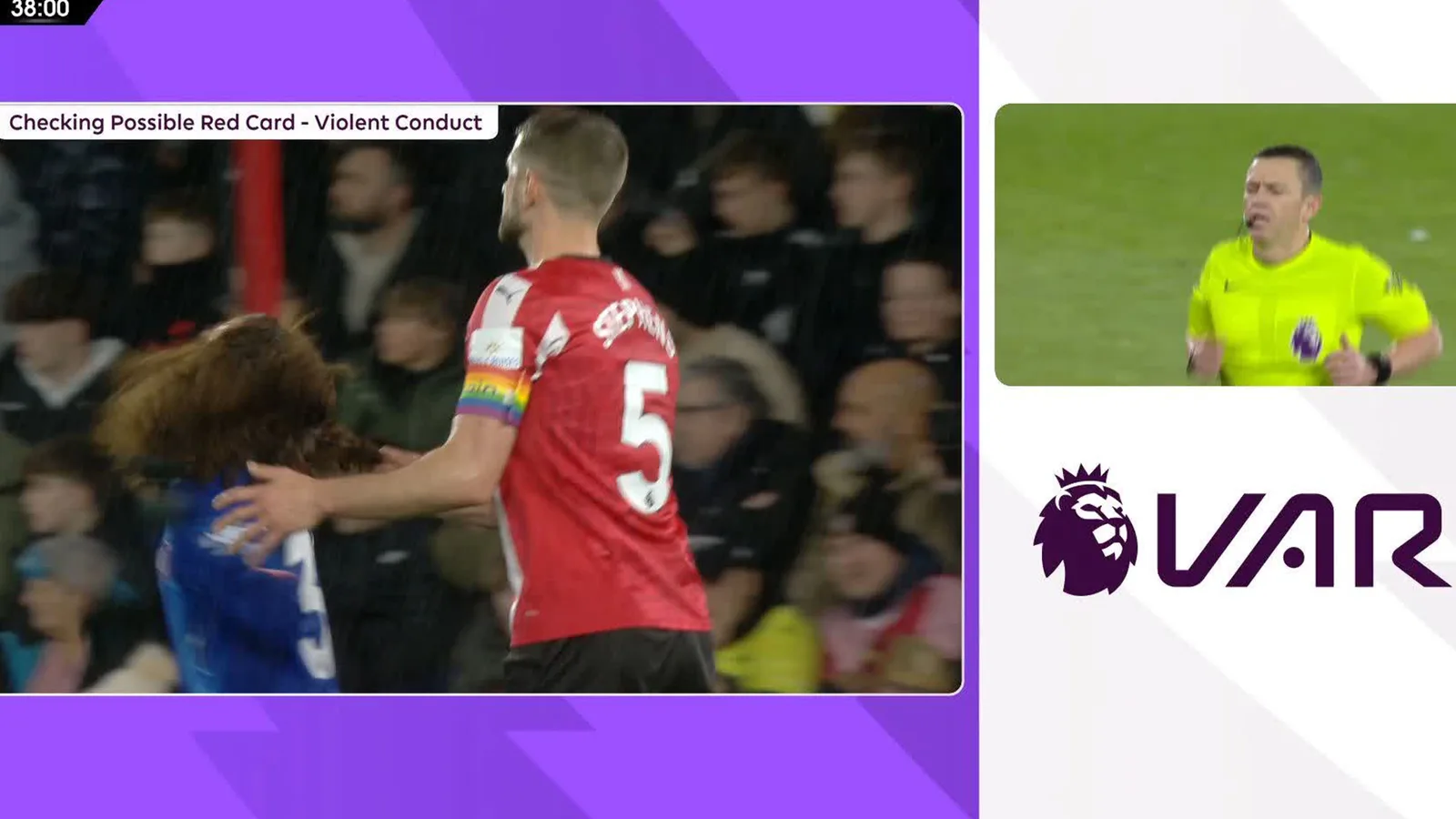 « Faites-le sortir » fulminent les fans de Southampton après l’expulsion du capitaine Jack Stephens pour avoir tiré les cheveux de Marc Cucurella