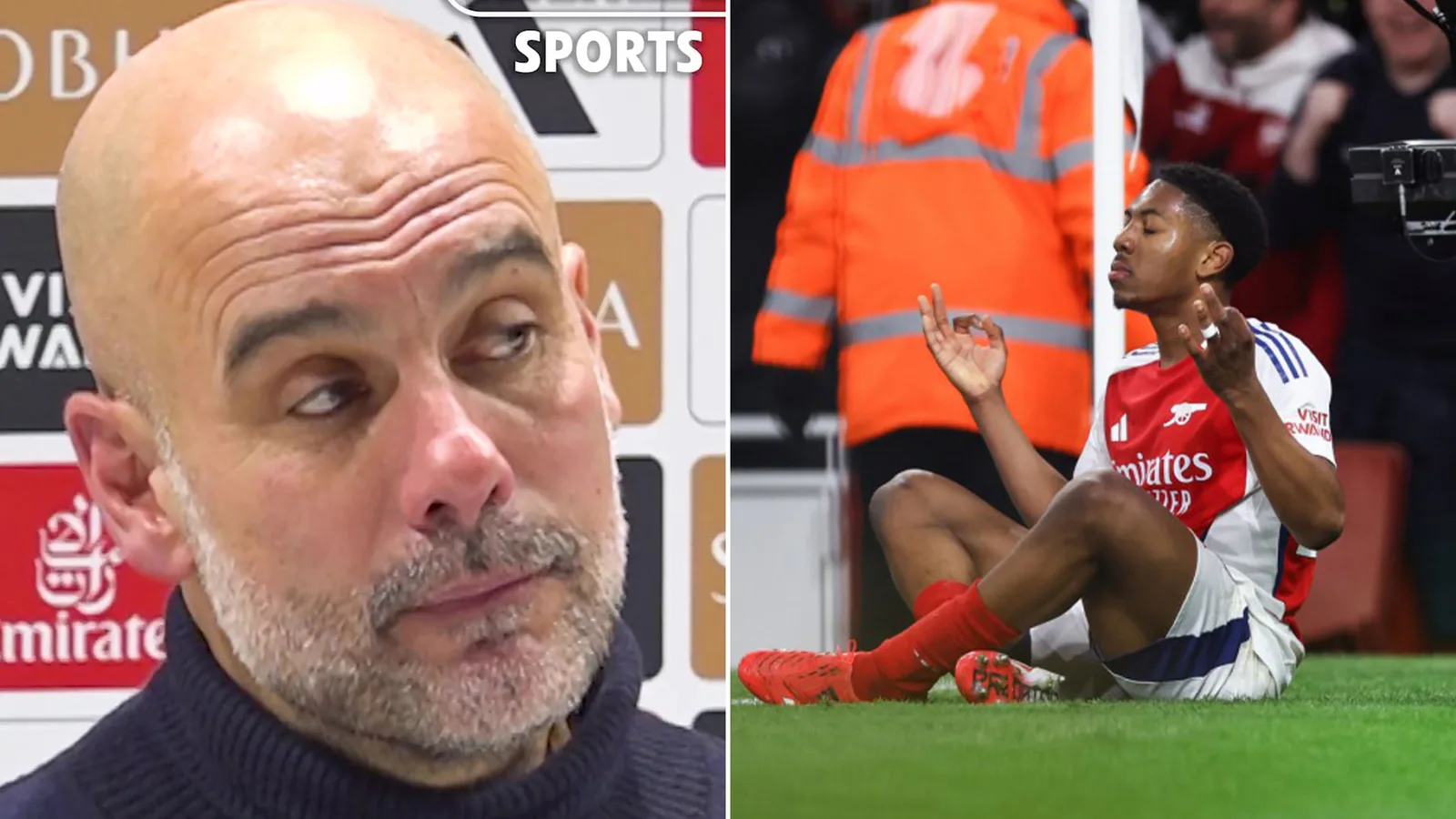«  Head est parti  » – Réaction bizarre de Guardiola après qu’il soit informé de Lewis-Skelly se moquant de Haaland dans Arsenal Celebration