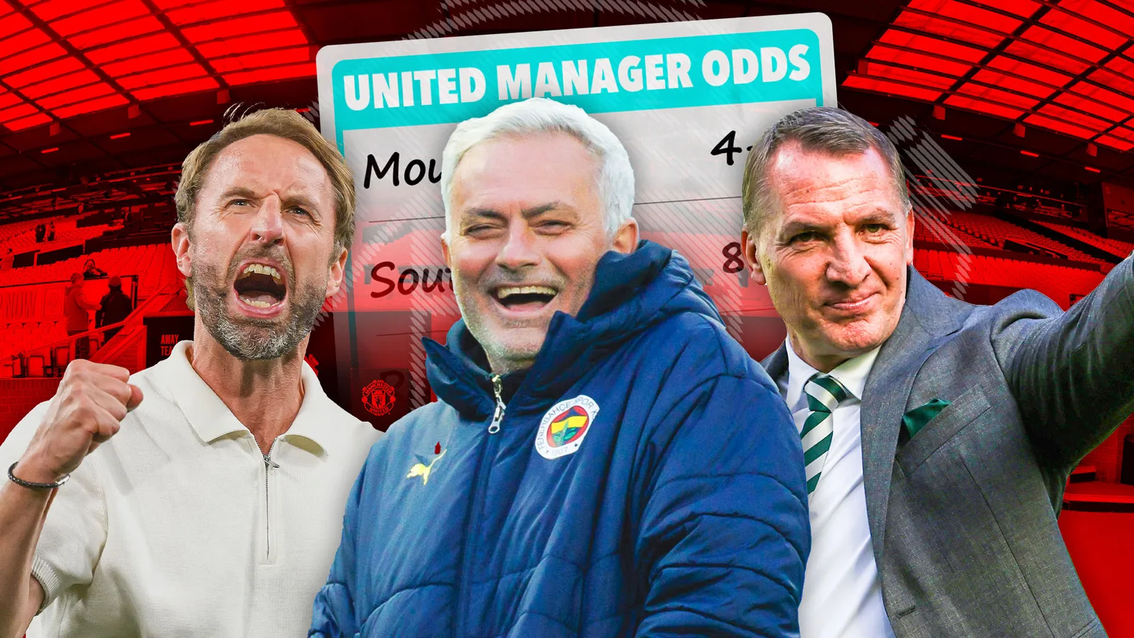 Jose Mourinho est favori du choc pour devenir le prochain Man Utd Manager avec Southgate et Rodgers également dans le cadre si Amorim quitte
