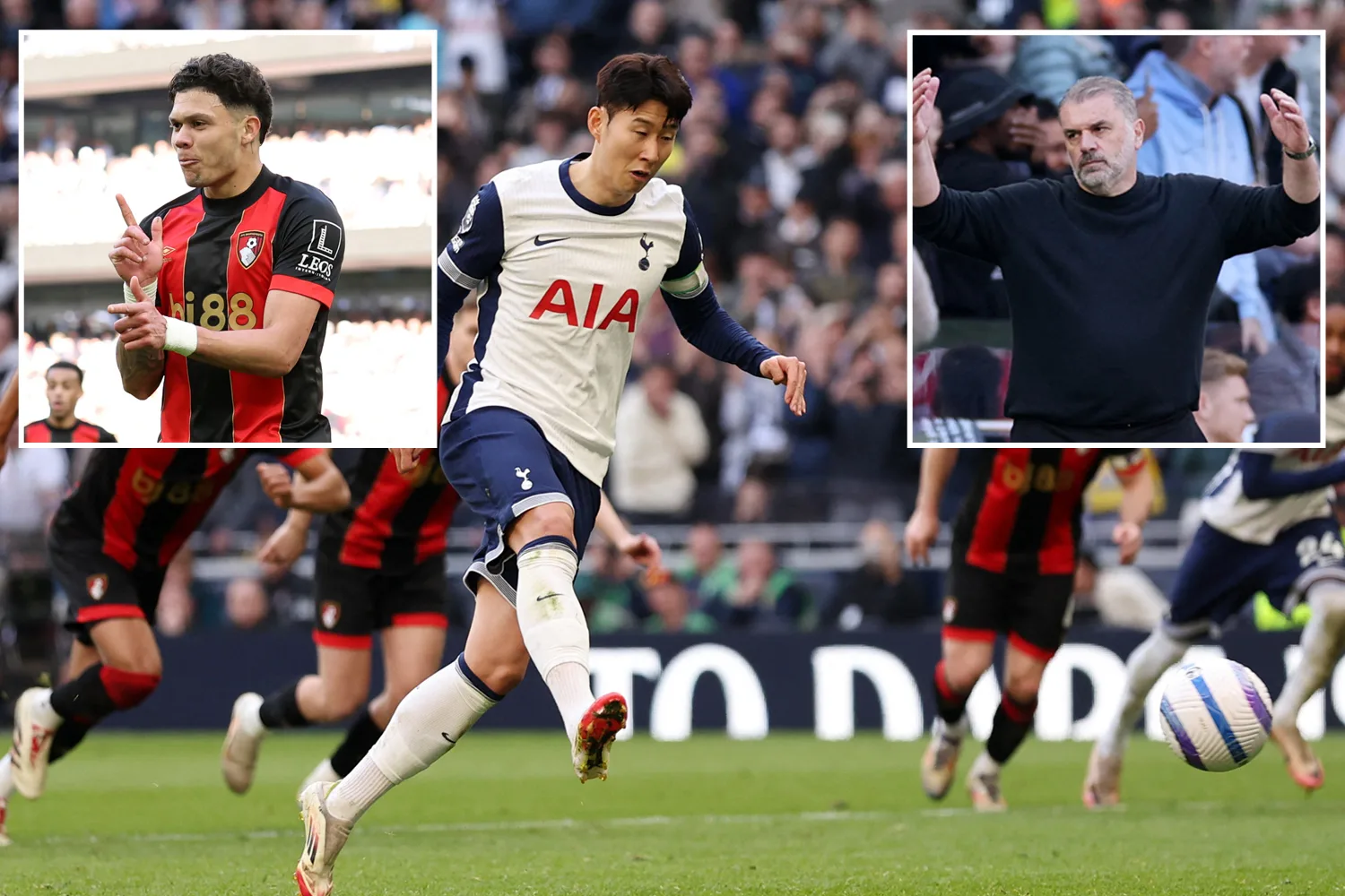 Tottenham 2 Bournemouth 2: le point de sauvetage de la pénalité du fils Heung-Min pour les éperons après la dernière mi-temps – le soleil