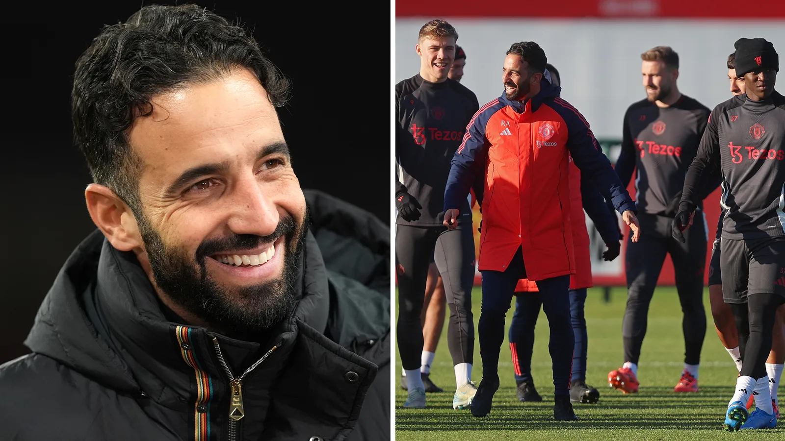 Ruben Amorim obligé de faire preuve de créativité lors de l’entraînement de Man Utd en raison du manque de temps avec les stars ayant reçu des explications