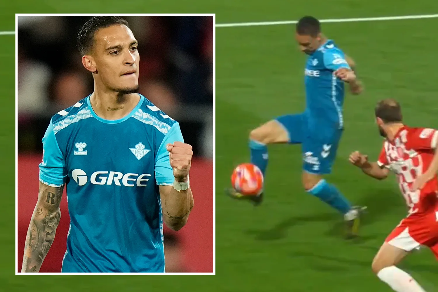Les fans de l’homme Utd disent qu’Antony «  mérite une autre chance  » alors que les filets prêts étonnants volley avec un pied plus faible pour le vrai betis