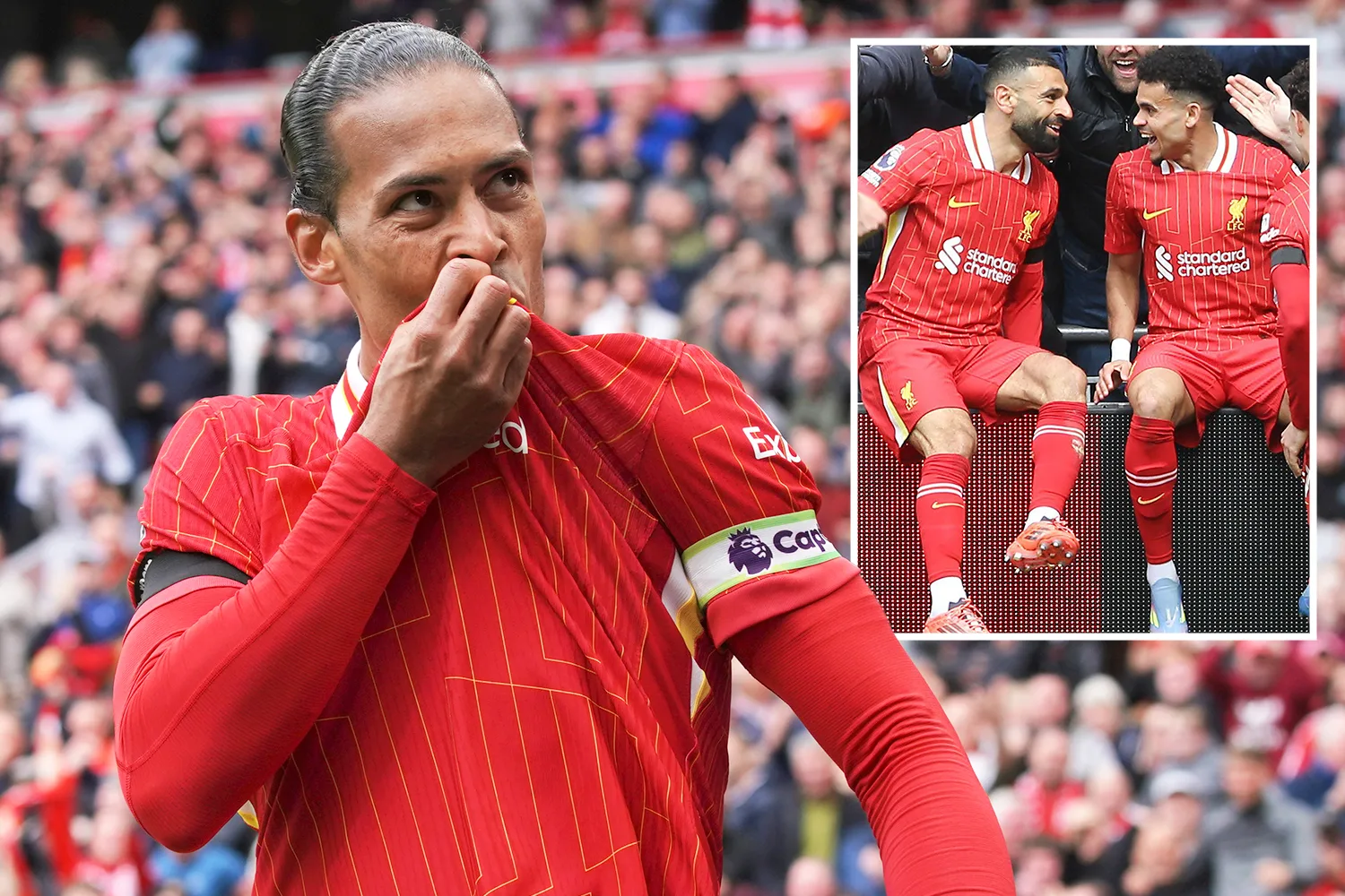 Liverpool 2 West Ham 1: le but dramatique Van Dijk ne laisse que les rouges ne sont que deux victoires du titre après le record de Salah Prem