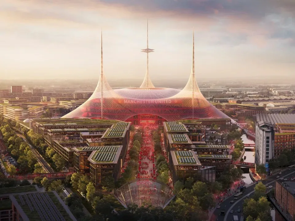Le nouveau stade de l’homme UTD fait un grand pas en avant alors que le rendez-vous majeur a été fait pour 100 000 places Arena