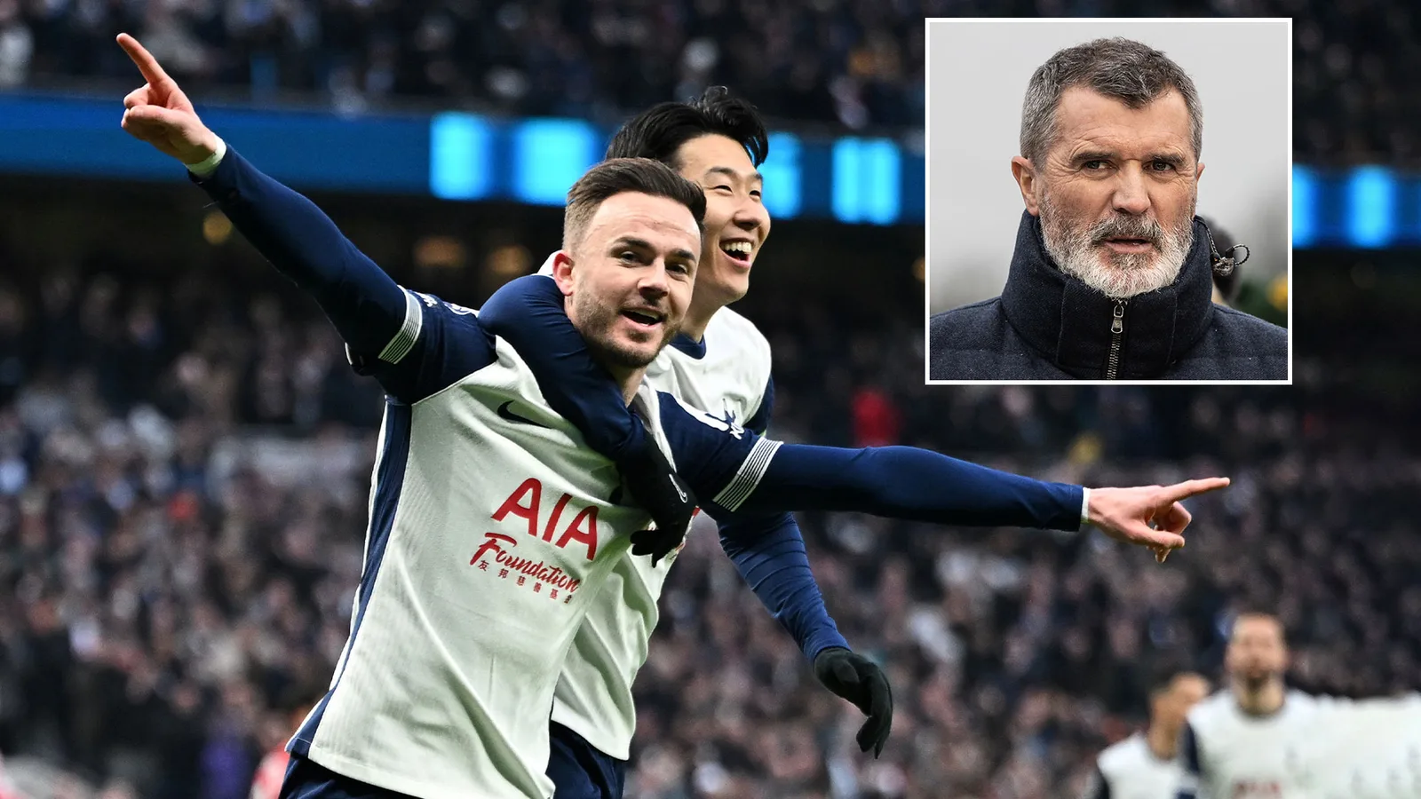 Le capitaine de Tottenham, le fils Heung-Min, révèle une conversation avec James Maddison après avoir critiqué Roy Keane