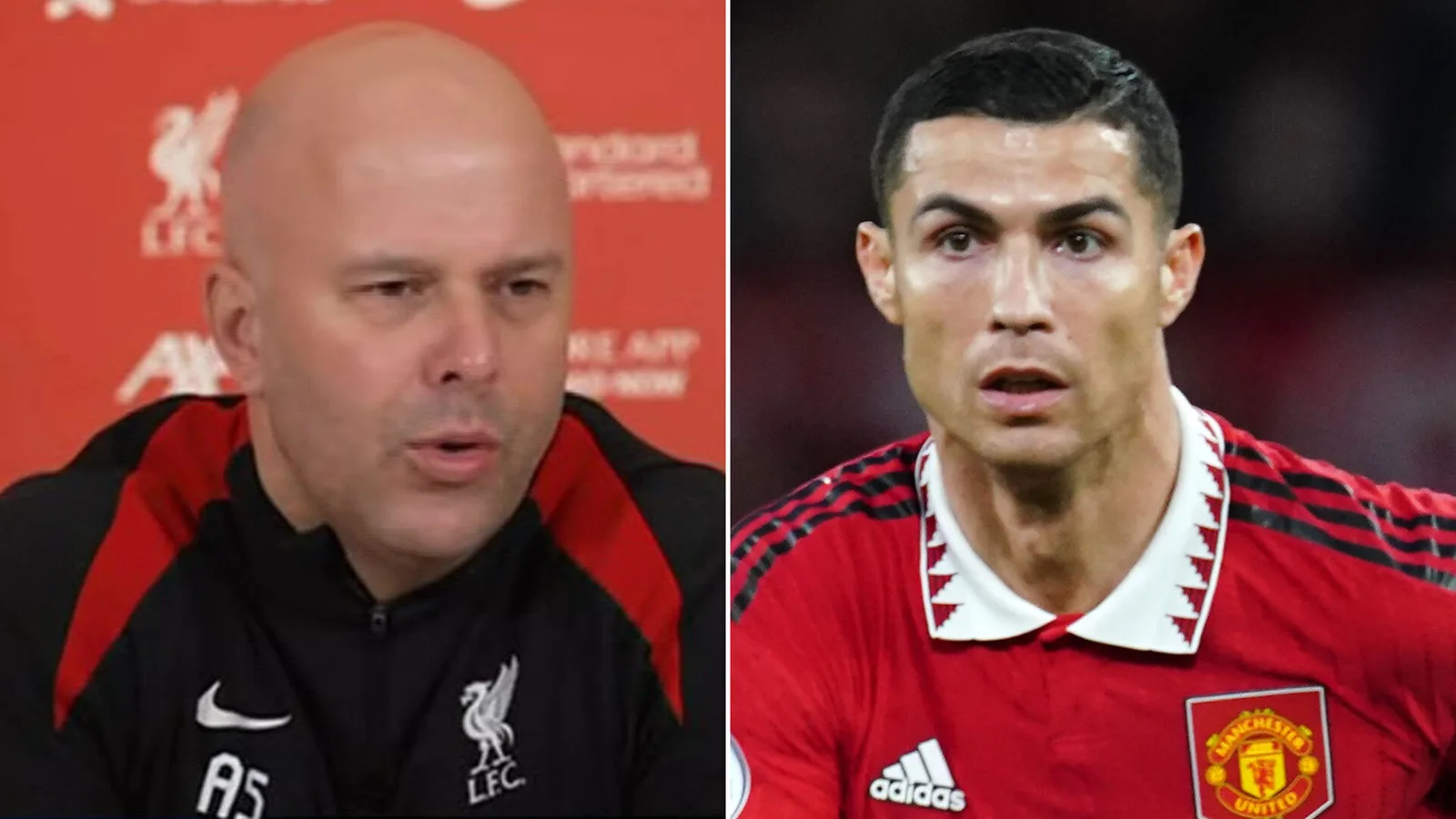 Arne Slot fait une erreur embarrassante lors de la conférence de presse de Liverpool alors qu’il «  oublie que Cristiano Ronaldo a joué pour l’homme Utd  »