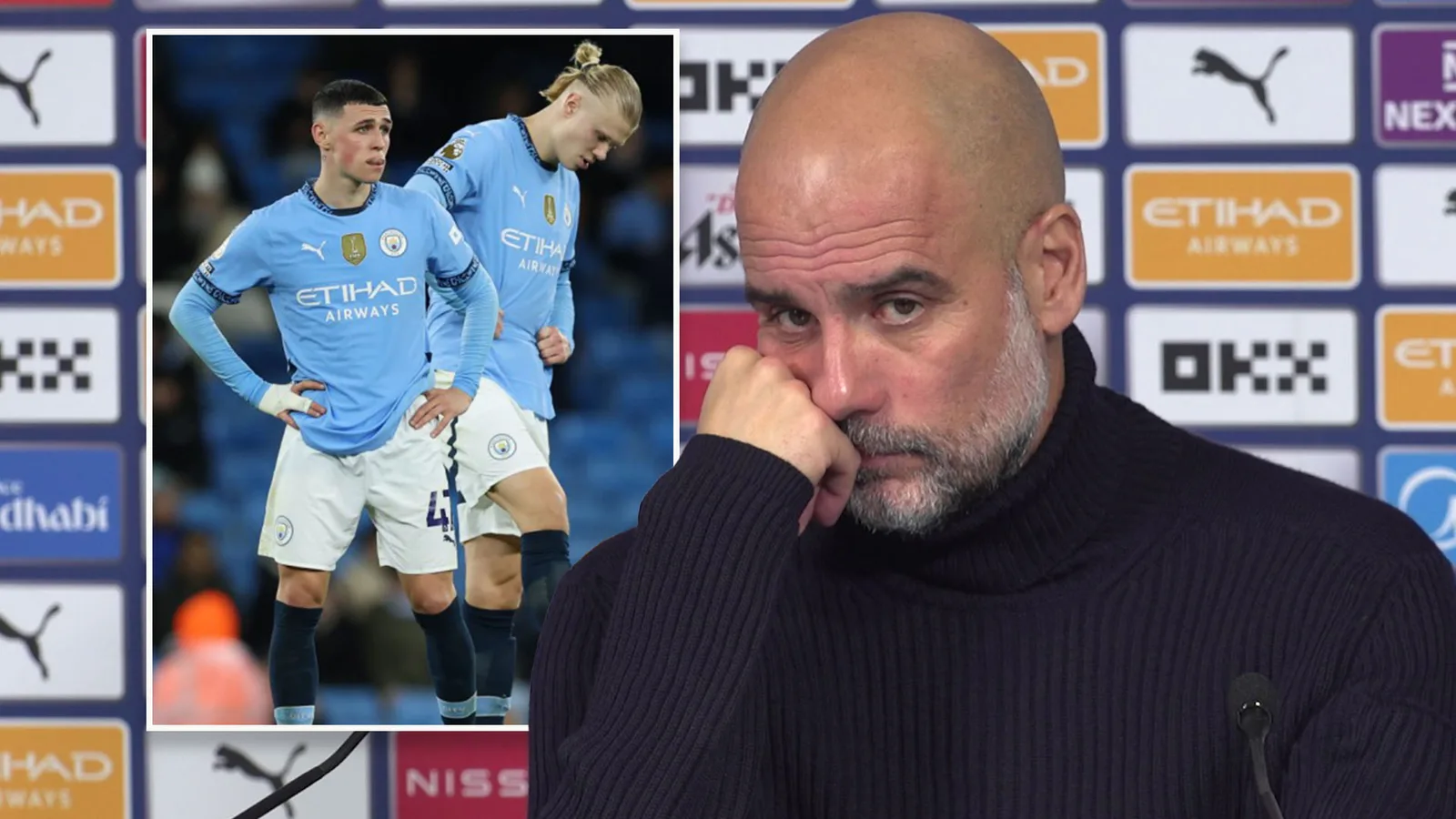 Pep Guardiola, ébranlé, admet que la course au titre pourrait être terminée la SEMAINE PROCHAINE alors que Man City « fragile » subit une cinquième défaite consécutive