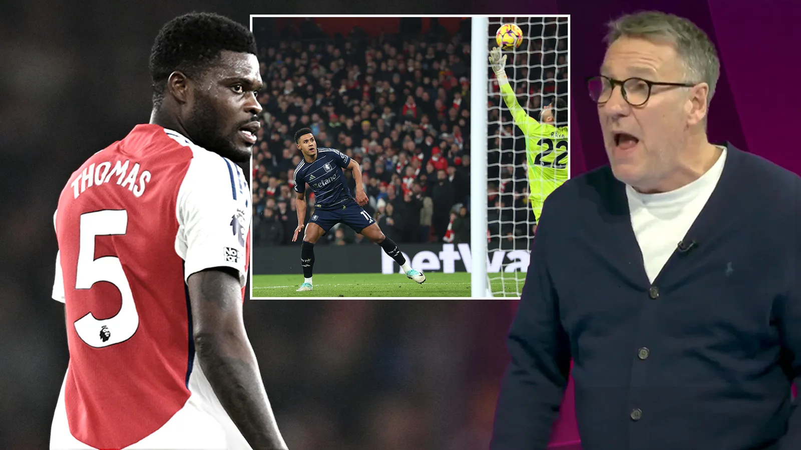 « Je suis sidéré » – Paul Merson déchire la défense de « l’écolier » de Thomas Partey alors qu’Arteta fait exploser sa performance contre Villa