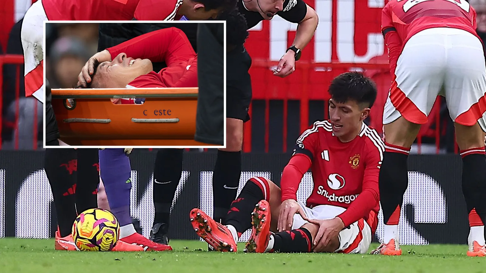Lisandro Martinez face à des mois après que l’homme UTD star «  a déchiré le ligament croisé  » et le terrain gauche en larmes