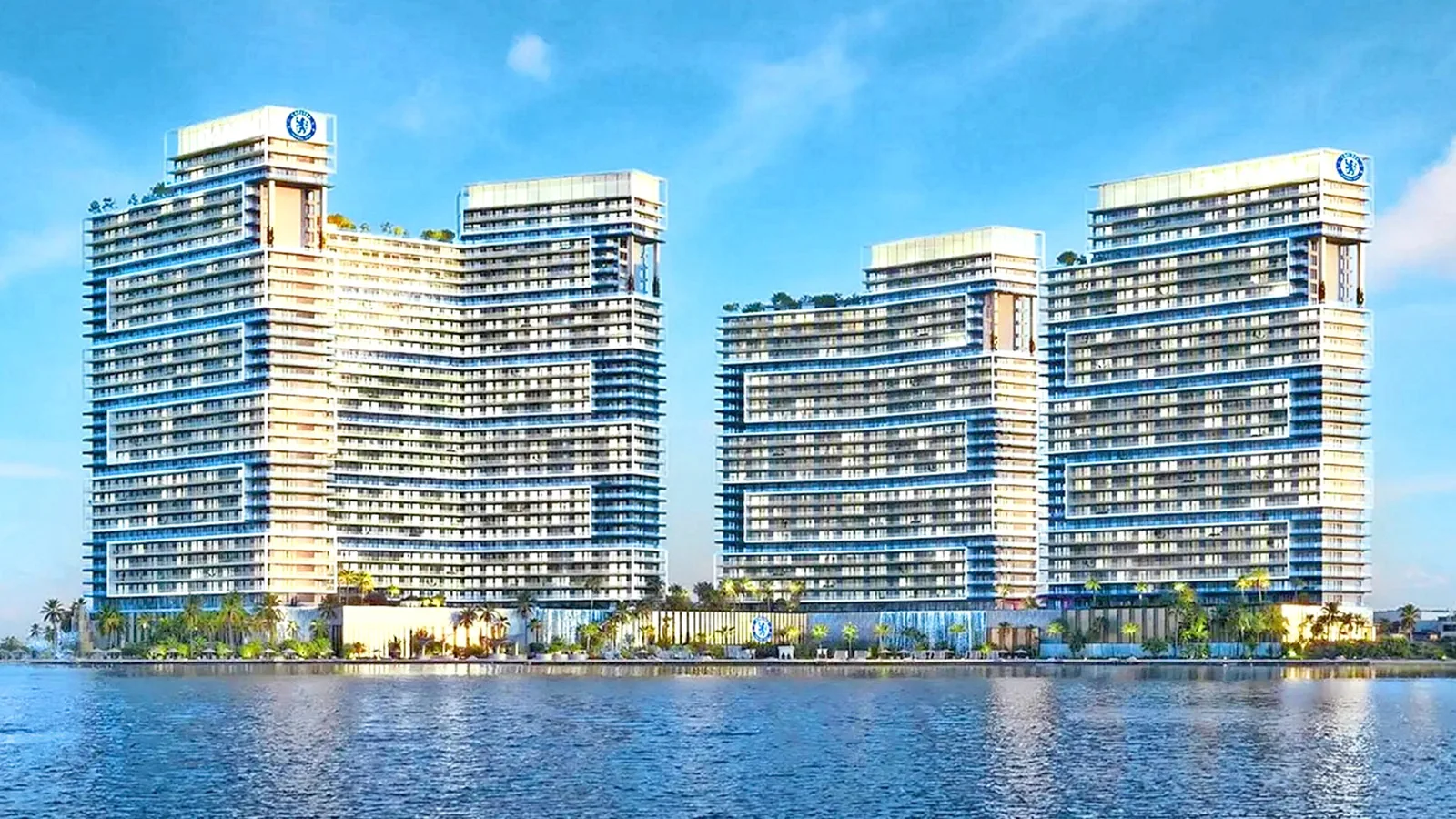 Chelsea pour construire 1 400 appartements de 1 million de livres sterling sur le thème du football de luxe en bord de mer de Dubaï avec un terrain de marque sur le toit
