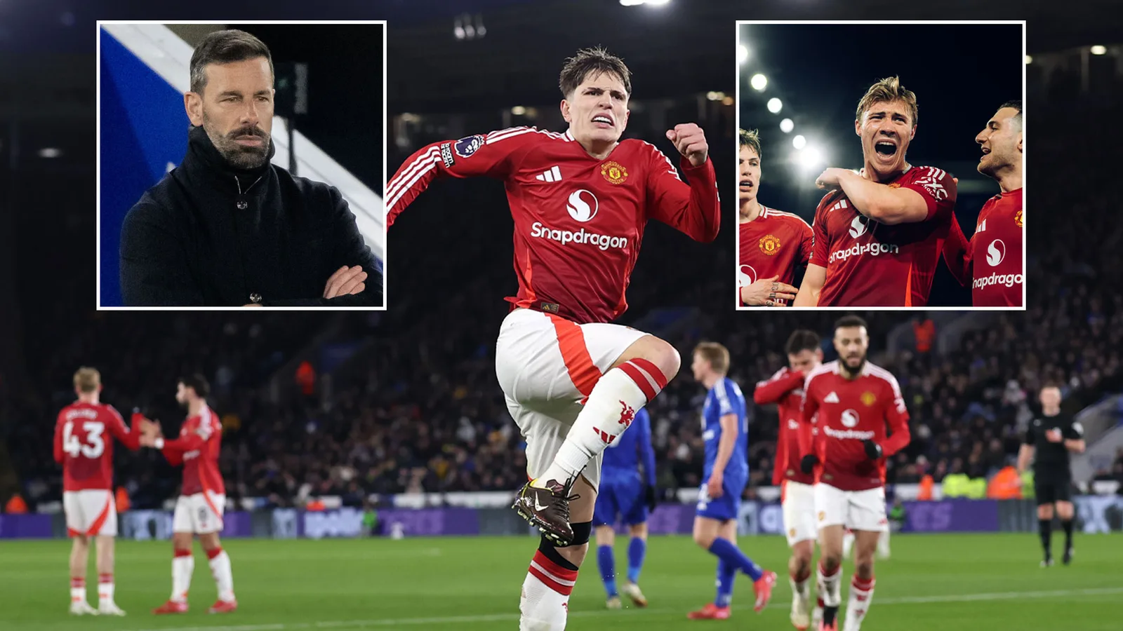 Leicester 0 Man Utd 3: le premier objectif de Rasmus Hojlund depuis décembre oblige les renards de van Nistelrooy plus près de la relégation
