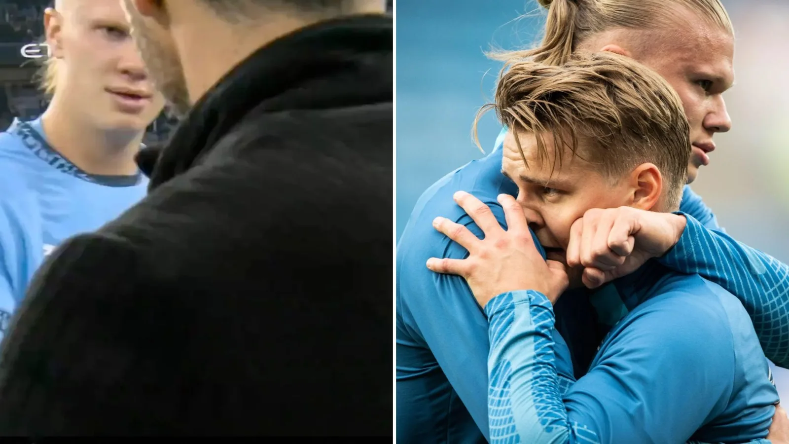 Martin Odegaard saute à la défense de Man City Rival Erling Haaland sur «  Restez humble  » chaos avant l’énorme affrontement d’Arsenal