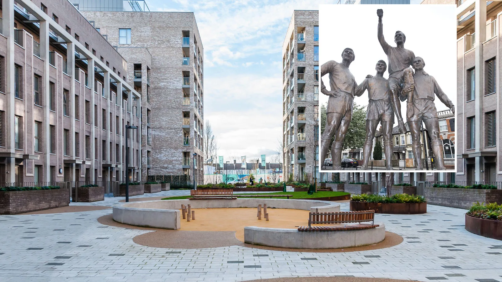 Un stade abandonné de Premier League de 35 016 places démoli pour un immeuble d’habitation avec seulement une statue pour s’en souvenir