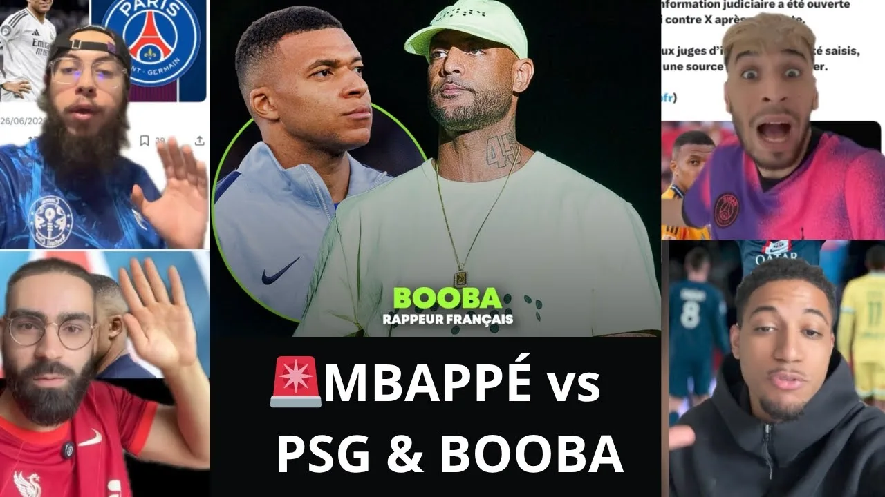 Booba s’attaque à Mbappé après sa plainte contre le PSG : un clash explosif !