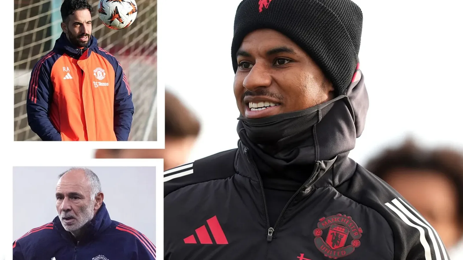 Marcus Rashford rit et plaisante dans les jours de formation de l’homme UTD après qu’Amorim a dit qu’il préfère commencer l’entraîneur de gardien de but, 63