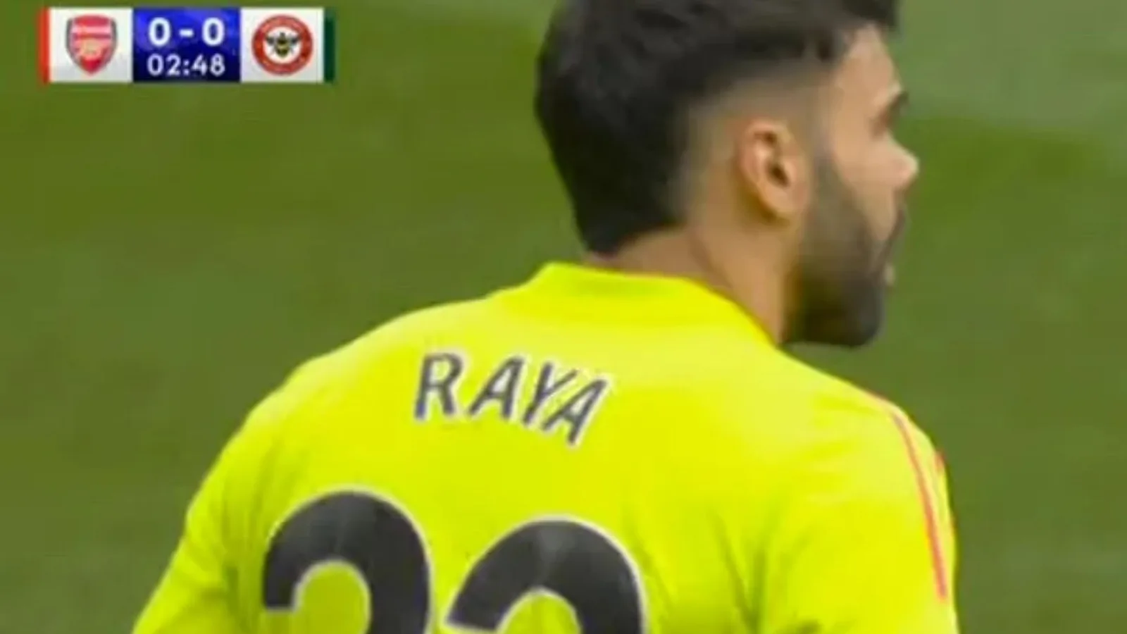 La star d’Arsenal, David Raya, a forcé à changer le kit d’urgence avant Brentford Clash