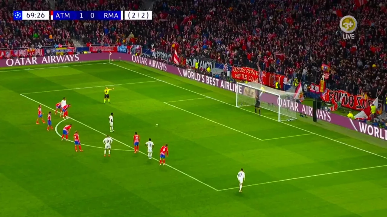 VINICIUS Junior Penalty for Real Madrid contre l’Atletico