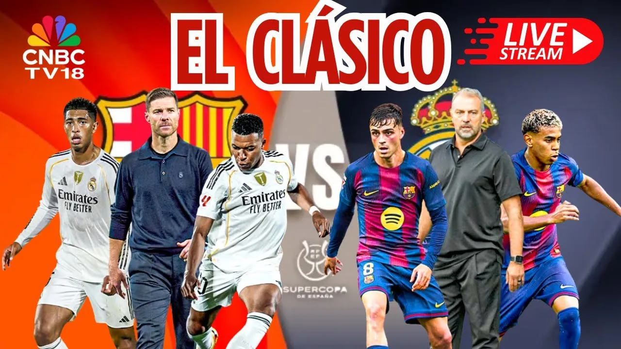 Supercoupe d’Espagne : Kylian Mbappé, enjeu clé d’un Clasico sous tension