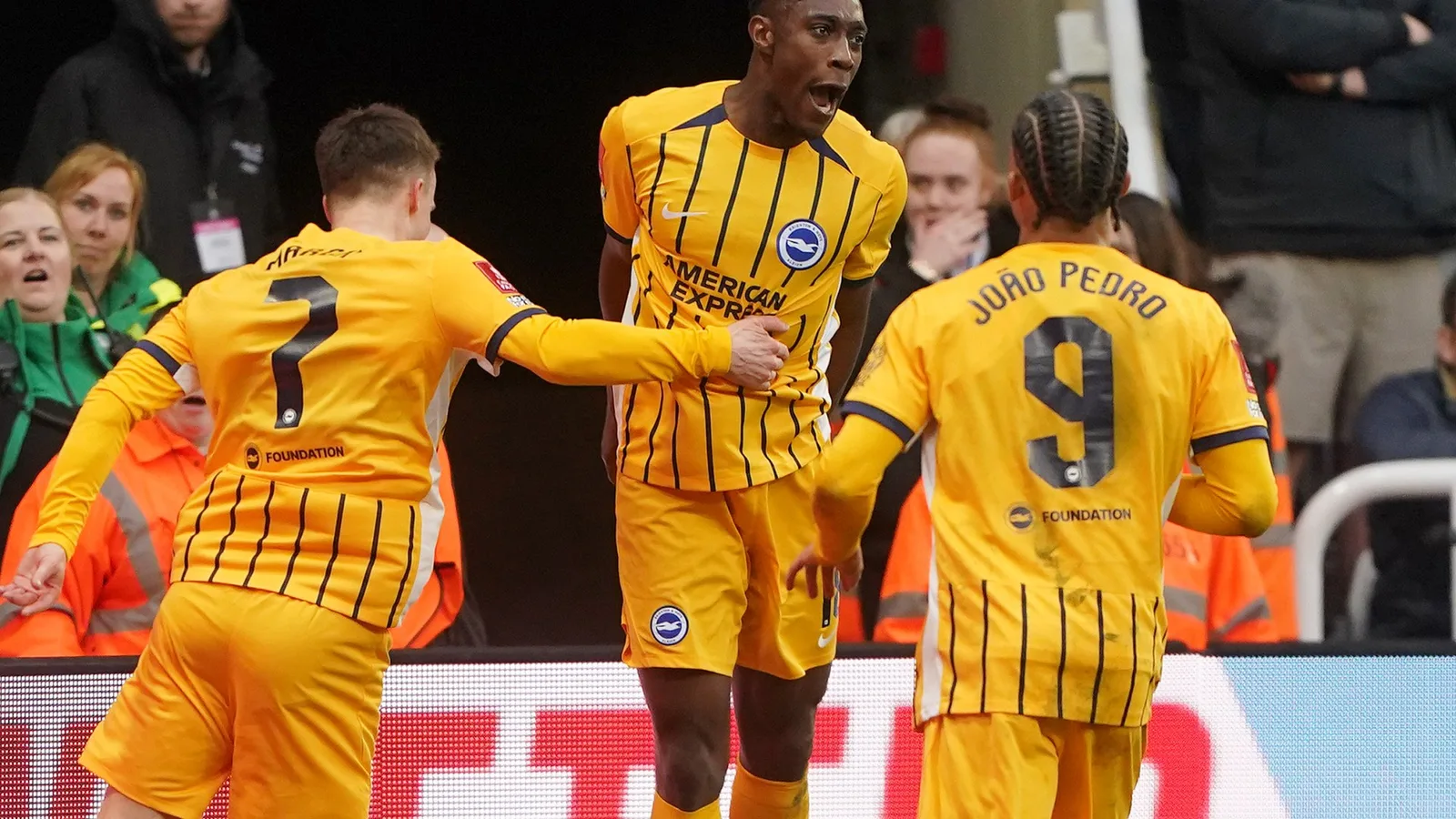 Newcastle 1 Brighton 2: Danny Welbeck obtient un étonnant vainqueur de temps d’experts dans le thriller de la FA Cup avec deux étoiles envoyées