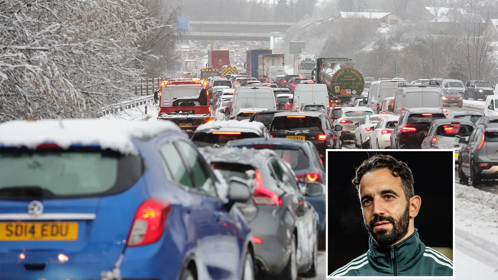 Les fans de Man Utd font face au chaos des voyages alors que Storm Bert menace de ruiner les chances de voir le premier match d’Amorim aux commandes contre Ipswich