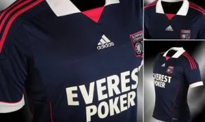 Maillot Olympique Lyonnais extérieur 2011-2012