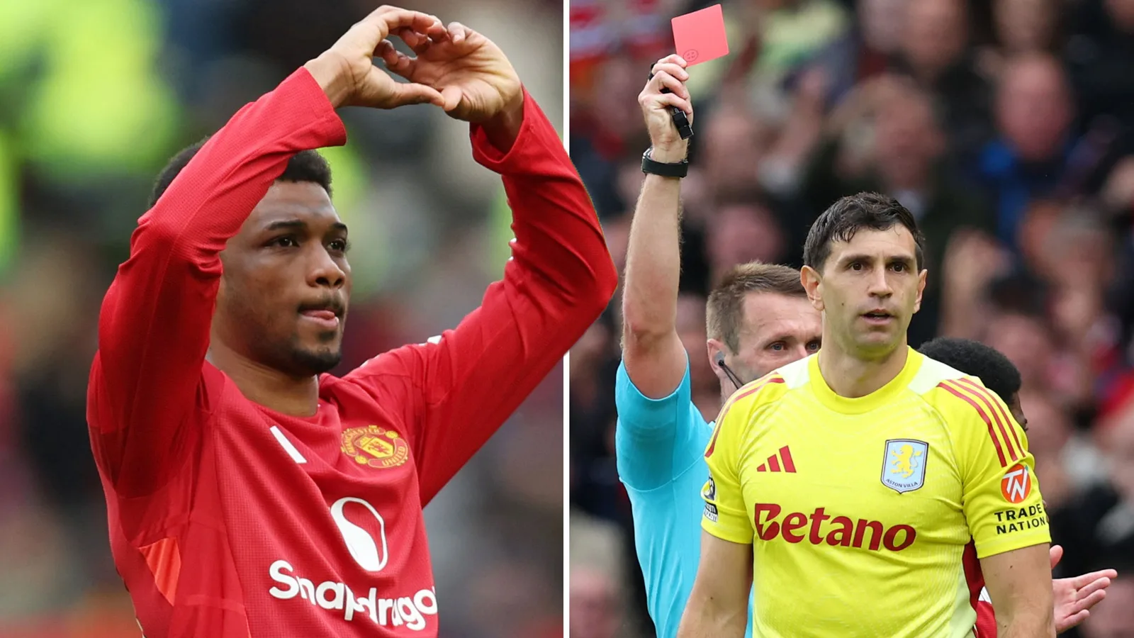 Man Utd 2 Aston Villa 0: Amad scores après un objectif controversé refoulé pour ruiner les espoirs de la Ligue des champions des Villans