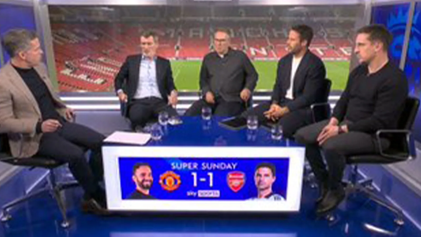 Sky Sports a accidentellement diffusé un message classé X pendant l’homme UTD vs Arsenal Clash