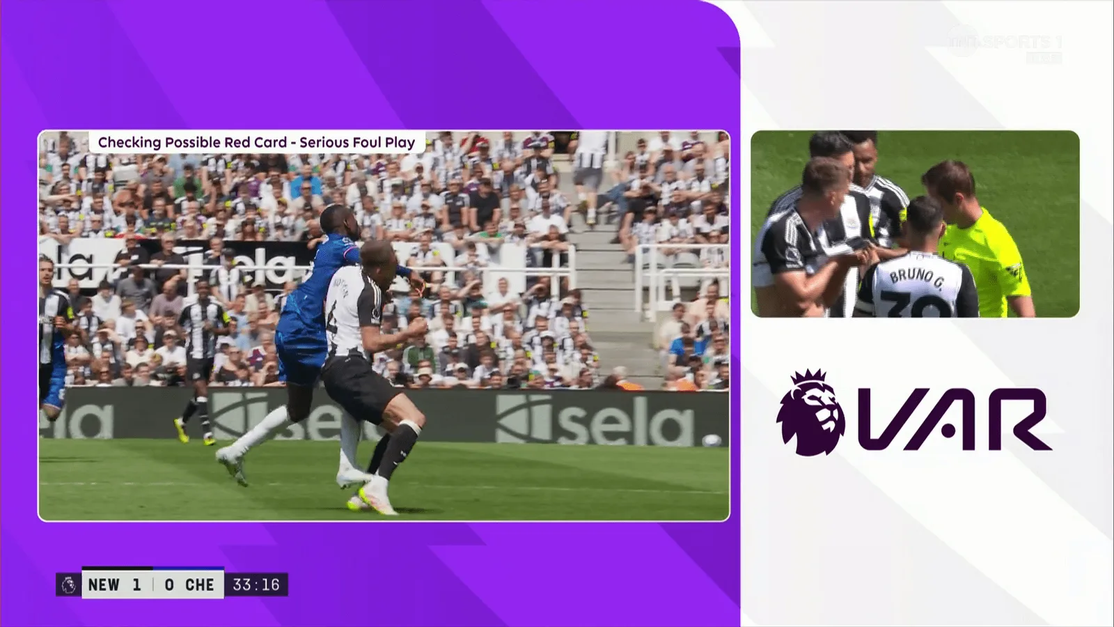 La star de Chelsea, Nicolas Jackson, est envoyée pour un moment de folie alors qu’il coude brutalement Sven Botman dans Newcastle Clash