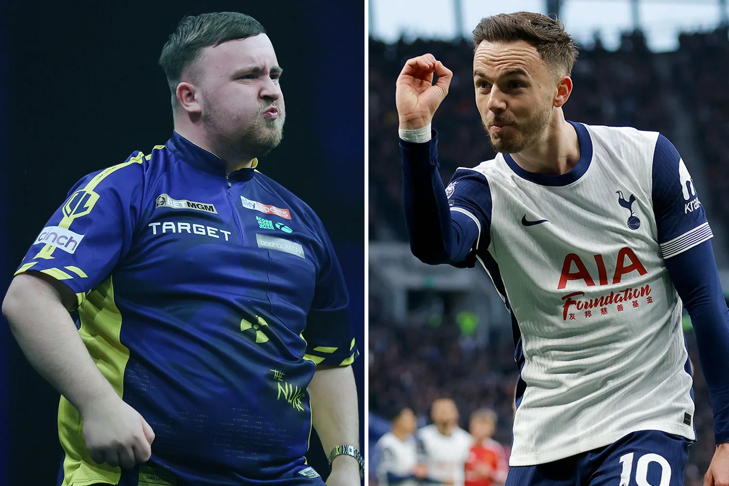 «  Je savais que tu pensais à moi  », explique Luke Littler alors que James Maddison envoie des excuses de fan de l’homme UTD