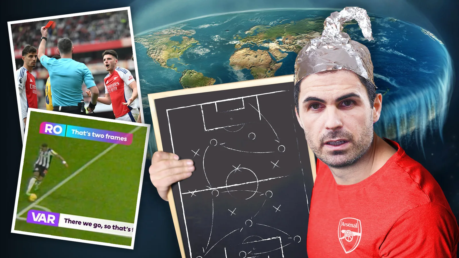 Dans la « liste de lavage » des théories du complot des fans d’Arsenal, y compris les cartons rouges, les appels VAR « bizarres » et les buts refusés