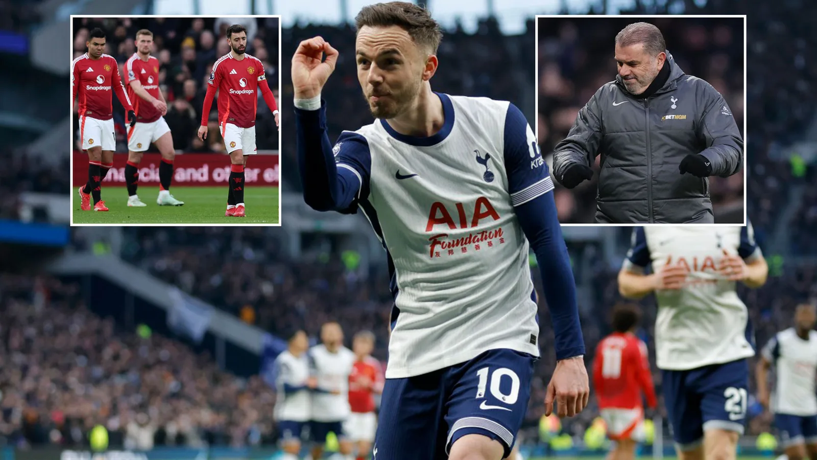 Tottenham 1 Man Utd 0: Spurs en haut des flops avec la première victoire à domicile en 105 jours grâce à Maddison alors que United Rue manque