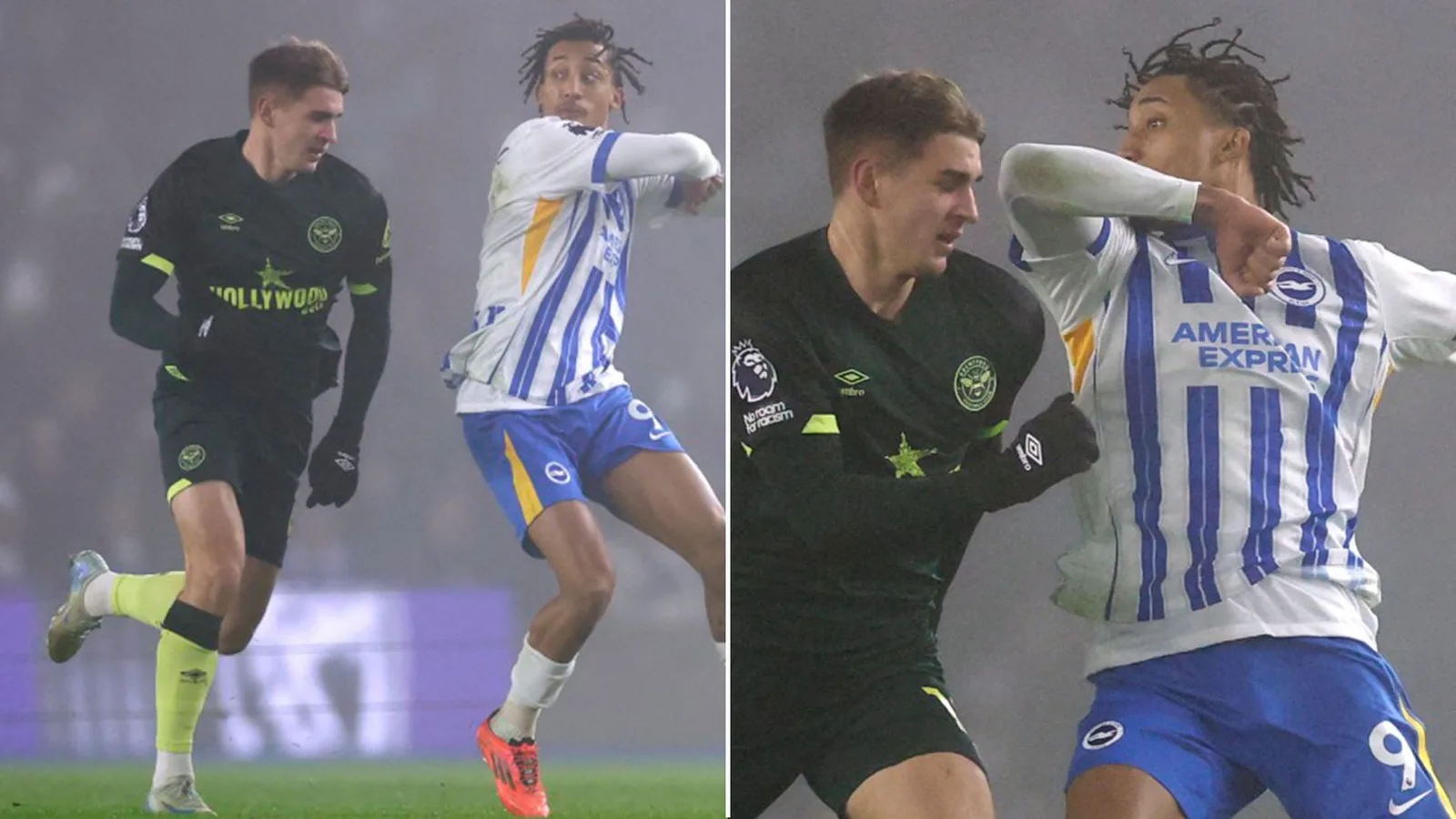 Brighton 0 Brentford 0 : déclaration de publication de la Premier League après que Joao Pedro ait échappé au carton rouge malgré le coude