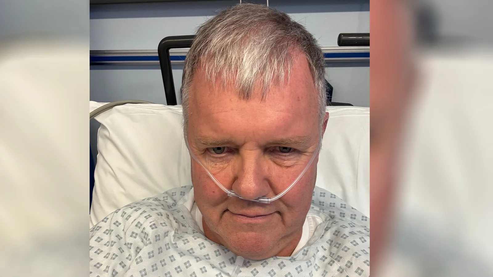 Le commentateur légendaire du football Clive Tyldesley partage la photo du lit d’hôpital alors qu’il fournit une mise à jour de la santé