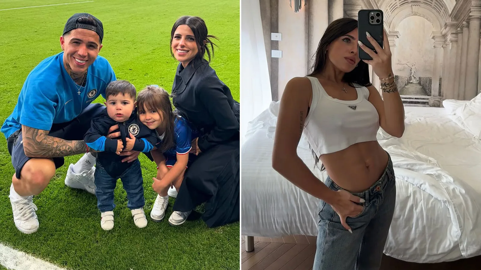 Fernandez de Chelsea pose avec sa petite amie pour la première fois depuis la séparation après que le «coéquipier de l’Argentine a essayé de la séduire»