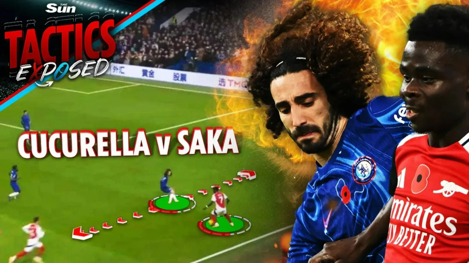 Comment Cucurella a piégé Saka ENCORE lors du match nul d’Arsenal avec un truc simple mais Chelsea a un problème critique avec Palmer