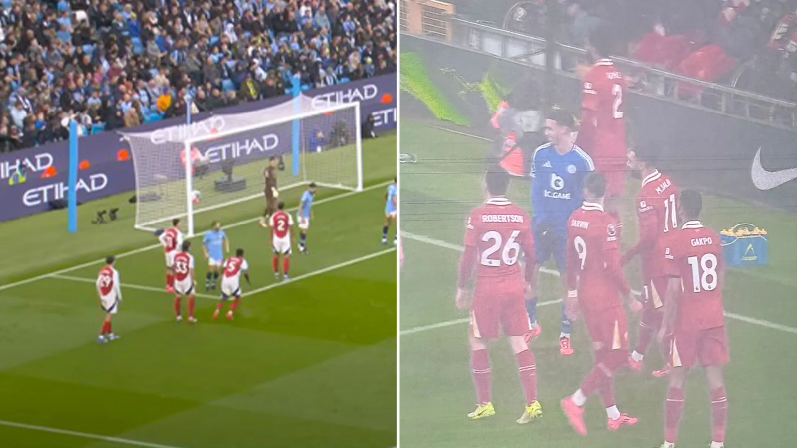 Liverpool copie la routine de corner d’Arsenal contre Leicester alors que les Gooners affirment avoir « les yeux fermement dans le miroir »