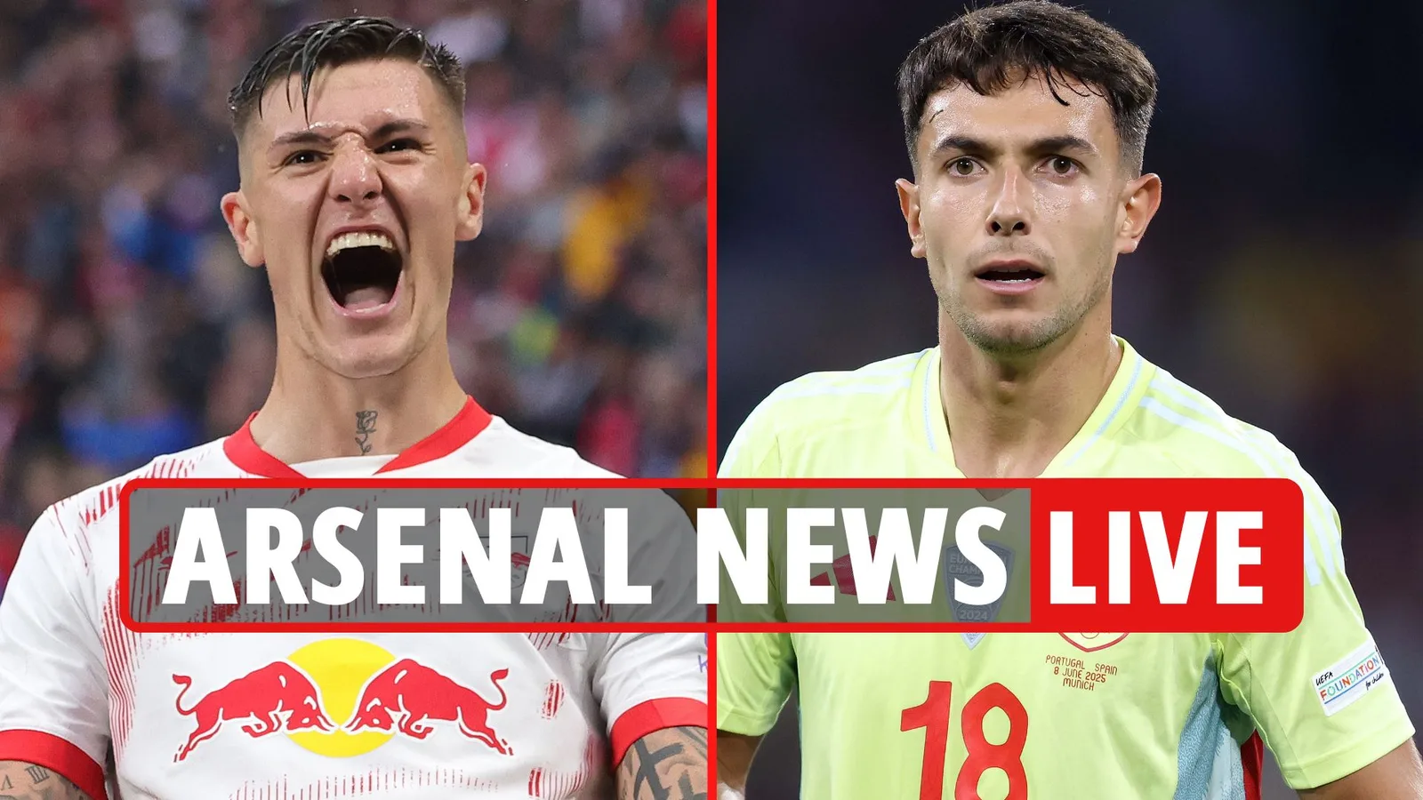 Arsenal Transfer News Live: Sesko «  Talks planifié  », Nico Williams «réticent» à déménager, Madrid Planning Zubimendi Swoop