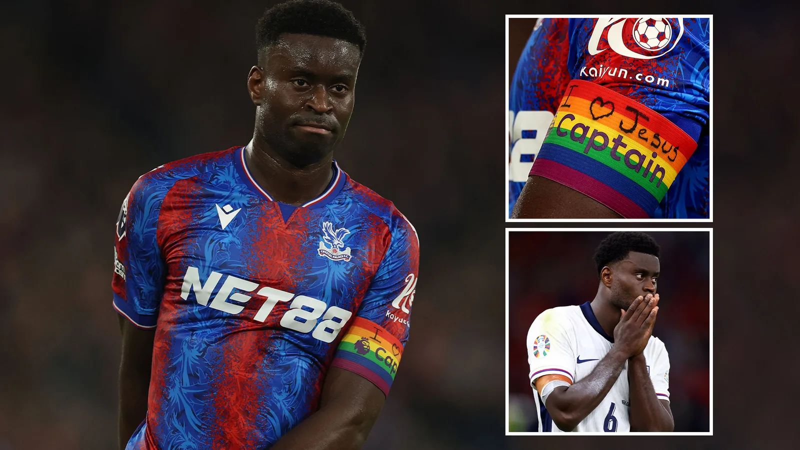 La star anglaise Marc Guehi fait face à une accusation de la FA après avoir écrit « J’aime Jésus » sur un brassard arc-en-ciel pour le choc contre Newcastle
